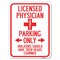 Signmission Licensed Physician Parking Only Violators Should Have Their Heads Examined, A-1824-23886 A-1824-23886 - alternate 1